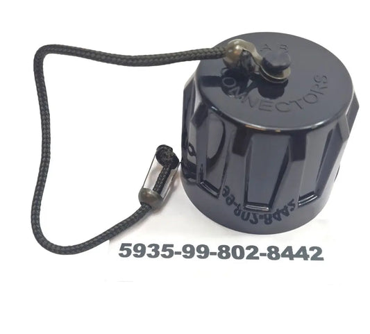 5935-99-802-8442 - Protective Cap - Electrical Plug Socket - 46MT4 - SB0RD215 - 2-11/16 inch dia AB Connectors battlegroup-raydon