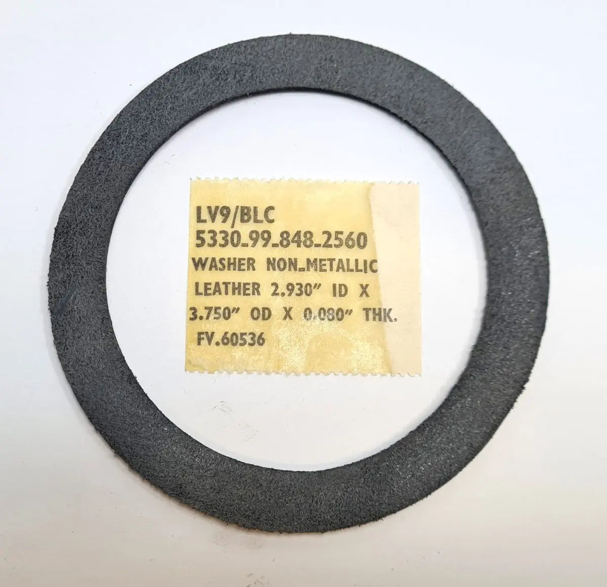 5330-99-848-2560 - Leather Washer Non Metallic - Fuel Filler Cap - FV60536 - 9ASC - LV9/BLC - Alvis Ltd Alvis Ltd battlegroup-raydon