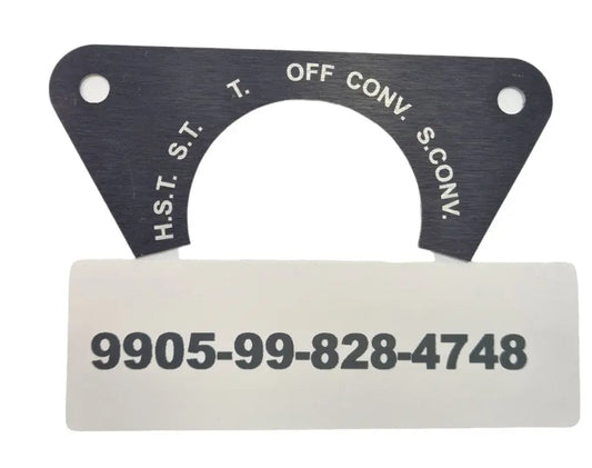 9905-99-828-4748 - Convoy Light Switch Name Plate - 348797 - Land Rover Defender 7RU Land Rover battlegroup-raydon