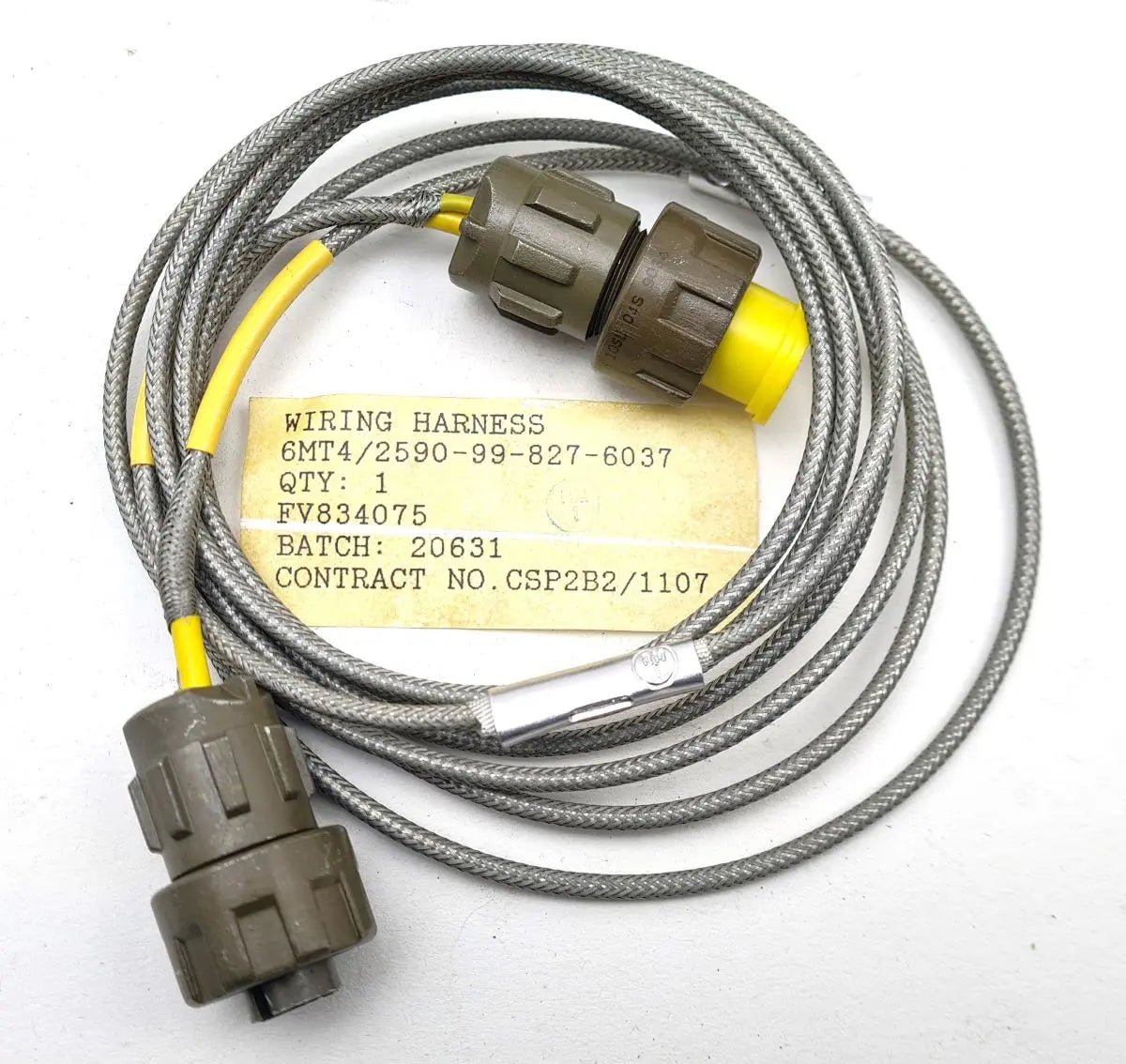 2590-99-827-6037 - Wiring Harness - 1 conductor Metalic Screened - 7 Foot 4 inches long.- 6MT4 - FV834075 battlegroup-raydon battlegroup-raydon