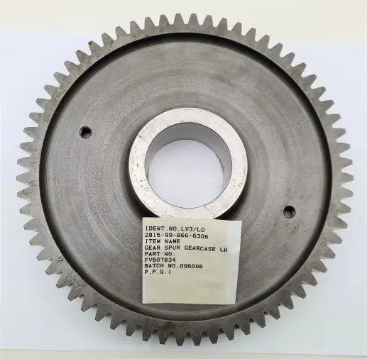 2815-99-866-6306 - Spur Gear Gearcase Left Hand - FV507834 - LV3/LD O & S Gears & Engineering Ltd battlegroup-raydon