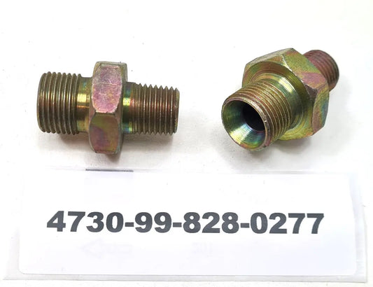 4730-99-828-0277 - Reducer Pipe - 3/8 inch BSP Front Third - 1/4 Inch NPTF - 1-7/16 inch long - 46MT1 battlegroup-raydon battlegroup-raydon