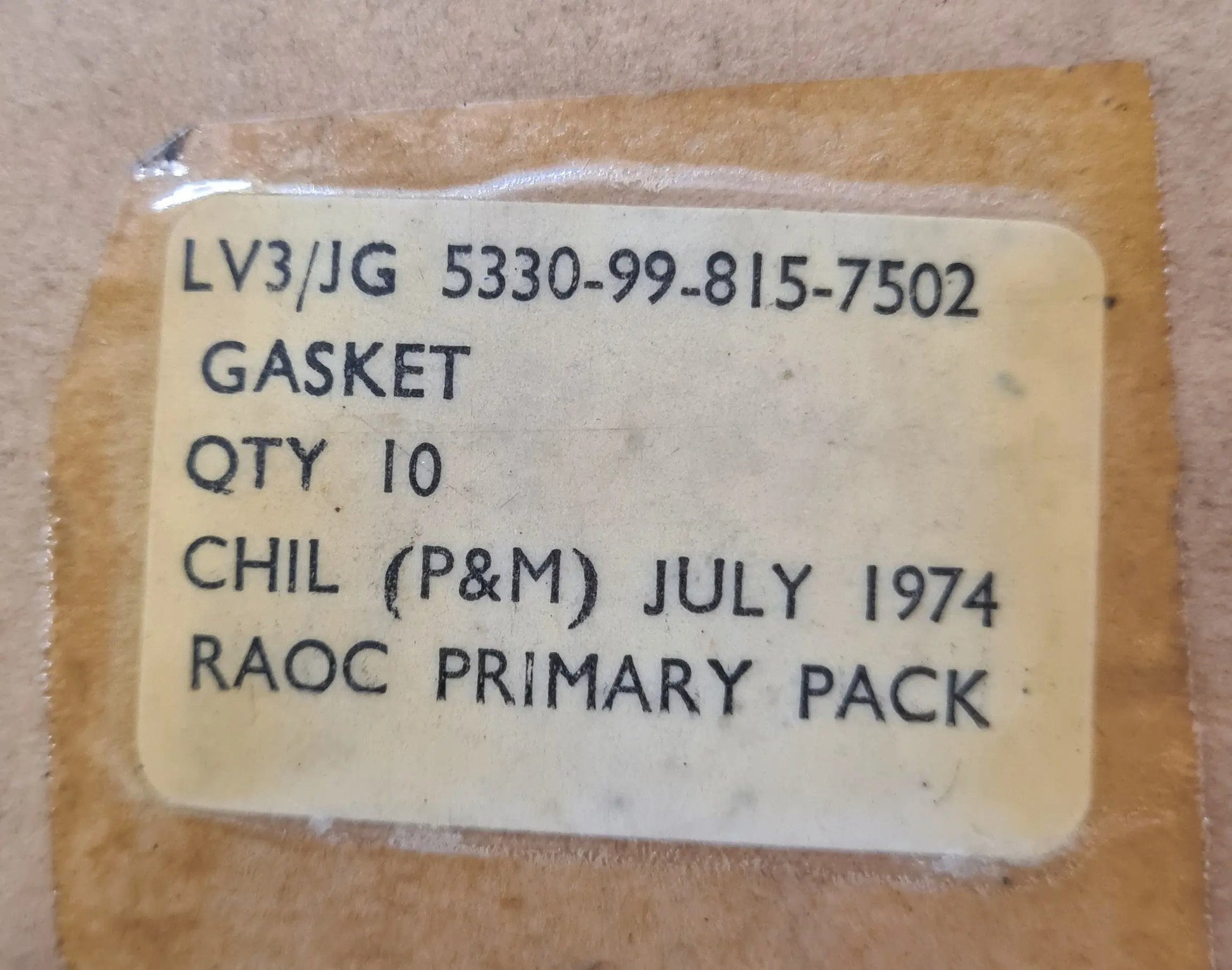 5330-99-815-7502 Camshaft Cover Gasket - Jaguar J60 6 Cylinder Engine battlegroup-raydon battlegroup-raydon