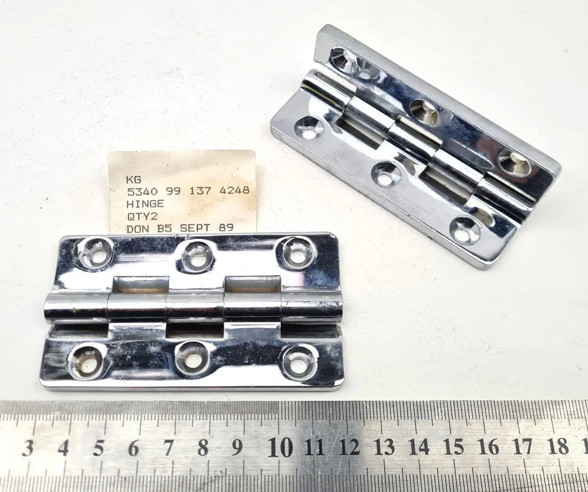 5340-99-137-4248 - Heavy Duty Chromed hinge battlegroup-raydon battlegroup-raydon