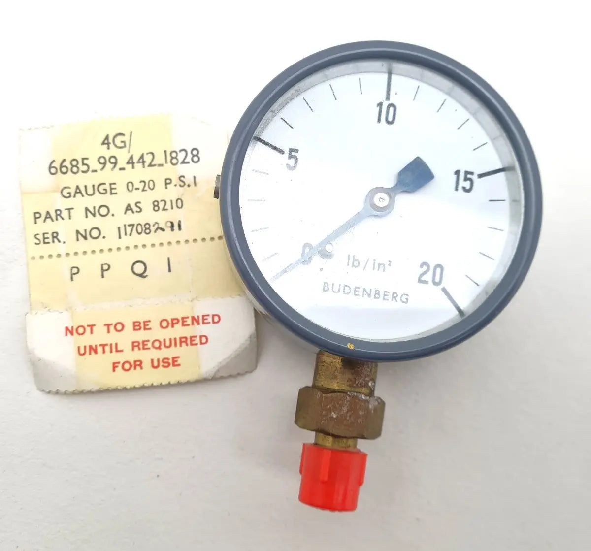 6685-99-442-1828 - Pressure Gauge 0-20 PSI - AS 8210 - 4G8306 battlegroup-raydon battlegroup-raydon